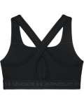Women's Armour Mid Crossback Sports Bra - BLACK-001 XXL