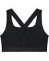 Women's Armour Mid Crossback Sports Bra - BLACK-001 / XXL