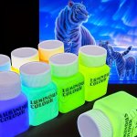 Super Bright Luminous Acrylic Paint 1.96OZ - Vibrant Glow-in-the-dark Pigment For Epoxy Resin Arts & Crafts Woodworking Long-las