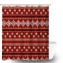 Fair Isle Design Shower Curtain Bathroom Decor Accessories For Home