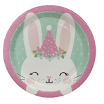 Bunny Party Plates 22CM Pack Of 10