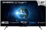 Google 55Q6400H Skyworth 55" Qled Uhd Tv 3840 X 2160 Resolution HDMI USB Bluetooth