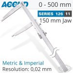 Vernier Caliper 500 Mm 0.06 Mm Acc. 150 Mm 0.02 Mm Grad S steel AC126 020 11