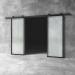 Glass Barn Door D11 - 2100 X 1500 X 25MM Clear Glass
