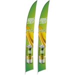Legend 2M Sublimated Arcfin Double-sided Flying Banner 1 Complete Unit