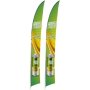 Legend 2M Sublimated Arcfin Double-sided Flying Banner 1 Complete Unit