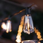 10M Classic String Lights 25 LED Vintage Bulbs Black Cable