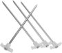 6PCS Heavy Duty Metal Tent Stakes With Night Glow Rust-resistant Camping