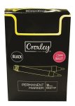 Croxley Permanent Marker Bullet Black - Box Of 10