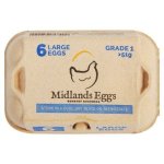 Midlands Large Eggs 6 Pack