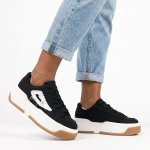 FILA Sangria Canvas Sneaker - Black White - 8