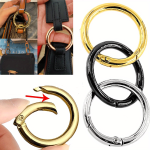 5PCS LOT Metal O Ring Spring Clasps Openable Round Carabiner Keychain Bag Clips Hook Dog Chain Buckles Connector For Diy Jewelry