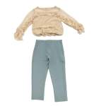 Girls 2 Piece Set In Cream - Cream 6