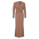 Dusty Pink Sparkle Buckle Maxi Dress