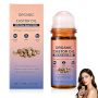 Zynomi Organic Castor Oil Roll On With Rose Quartz Roller Castor Oil Organic Cold Pressed For Face & Body Skin & Hair Moisturizer