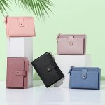 Women's Zipper Pu Leather Fashion Wallet Coins Card Holder Clutch Purses