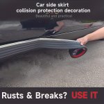 Car Side Skirt Anti-collision Bar Door Skirt Edge Anti-rub Decorative Bar Modified Shield Beautifying Rusted Rubber Strip Scratc