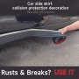 Car Side Skirt Anti-collision Bar Door Skirt Edge Anti-rub Decorative Bar Modified Shield Beautifying Rusted Rubber Strip Scratches