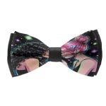 Seslflkpjk Men's Boys Trippy Lesbian Love Woman Pride Art Pre-tied Bow Ties For Wedding Graduation Halloween Elegant Butterfly B