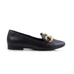 Pointy Metal Black - Black 43 Leather