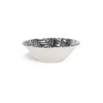 16CM Leaf Design Ceramic Dessert Bowl White