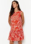 Floral Shift MINI Dress - Red