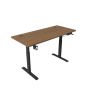 Ergonomic 140CM Single Motor Electric Adjustable Height Sit-stand Home/office Desk - Walnut