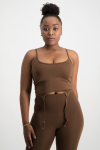 Gabby Strappy Tank Top - Pinecone - M
