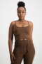 Gabby Strappy Tank Top - Pinecone - M