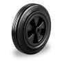 Black Rubber On Nylon Rim Wheels