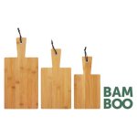 Bamboo Cutting Board With String 3 Piece
