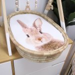 Fitted Sheet For Changing Basket Peachy Vol In Blom Bunny