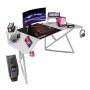 Ergonomic Gaming/office Desk 180CM Wing-shaped Home Cuputer Table - White