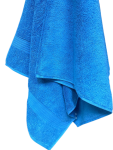 Luxury Zero Twist Bordered Bath Towel Blue