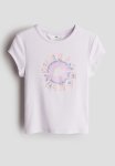 Ribbed T-Shirt - Light Purple Selena Gomez