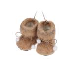 Shoe Polyfoam And Polyester 7.5X5X7CM Set Of 2 - Brown