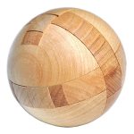 Kingou Wooden Puzzle Magic Ball Brain Teasers Toy Intelligence Game Sphere Puzzles For Adults kids