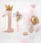 First Birthday Princess Balloon Set 24PSC