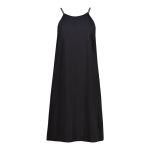 Highneck Strappy Linen Blend Dress