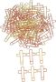 40PCS Cross Shaped Paper Clips Bible Paperclips Memo Clamps For Office