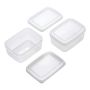 2 Piece - MINI Food Storage Container For Vegetables - Transparent