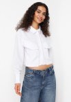 Big Pocket Oversize Woven Shirt - Ecru