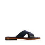 Criss-cross Slip-on Sandal -blue
