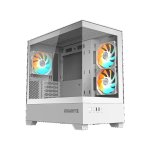 Gigabyte C201 Panoramic Ice White Micro-atx Tempered Glass Panoramic Gaming Chassis