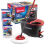 Easywring Microfiber Spin Mop & Bucket Floor Cleaning System With 3 Extra Refills
