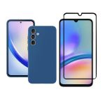 Silicone Phone Case & Screen Protector Combo Compatible With Samsung Galaxy A26 - Blue