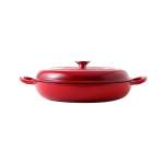 30CM Cast Iron Casserole Red