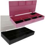 Cosmetic Box With Dividers & Lid For Products Empty