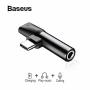 Baseus L41 Type C To 3.5MM Aux Jack Audio Adapter Mobile Phone Audio Splitter For Samsung Oneplus Smartphones