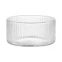 Ribbed Texture Glass Bowl